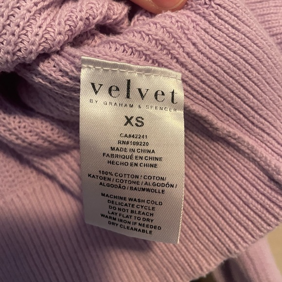 VELVET Knit Light Purple Cardigan 💜 - Picture 4 of 4
